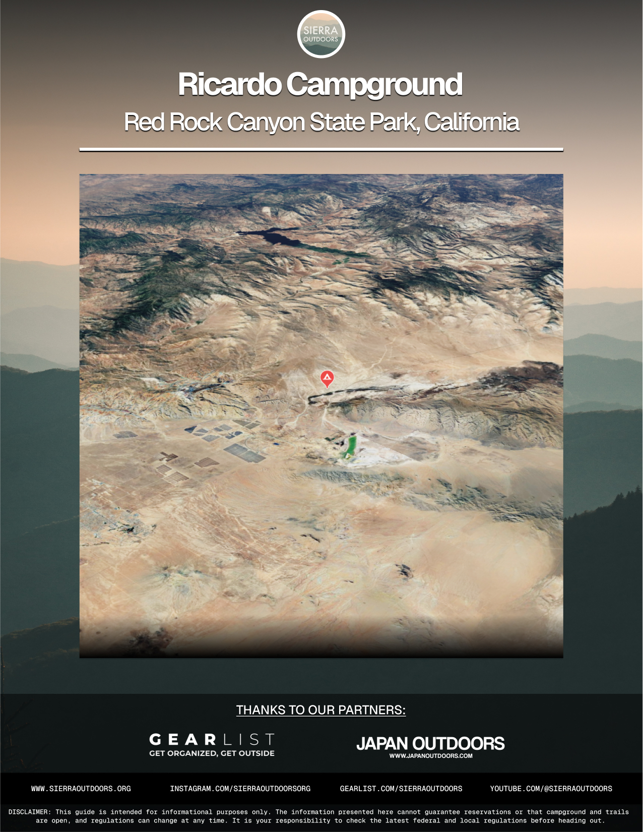 Ricardo Campground in Red Rock Canyon State Park